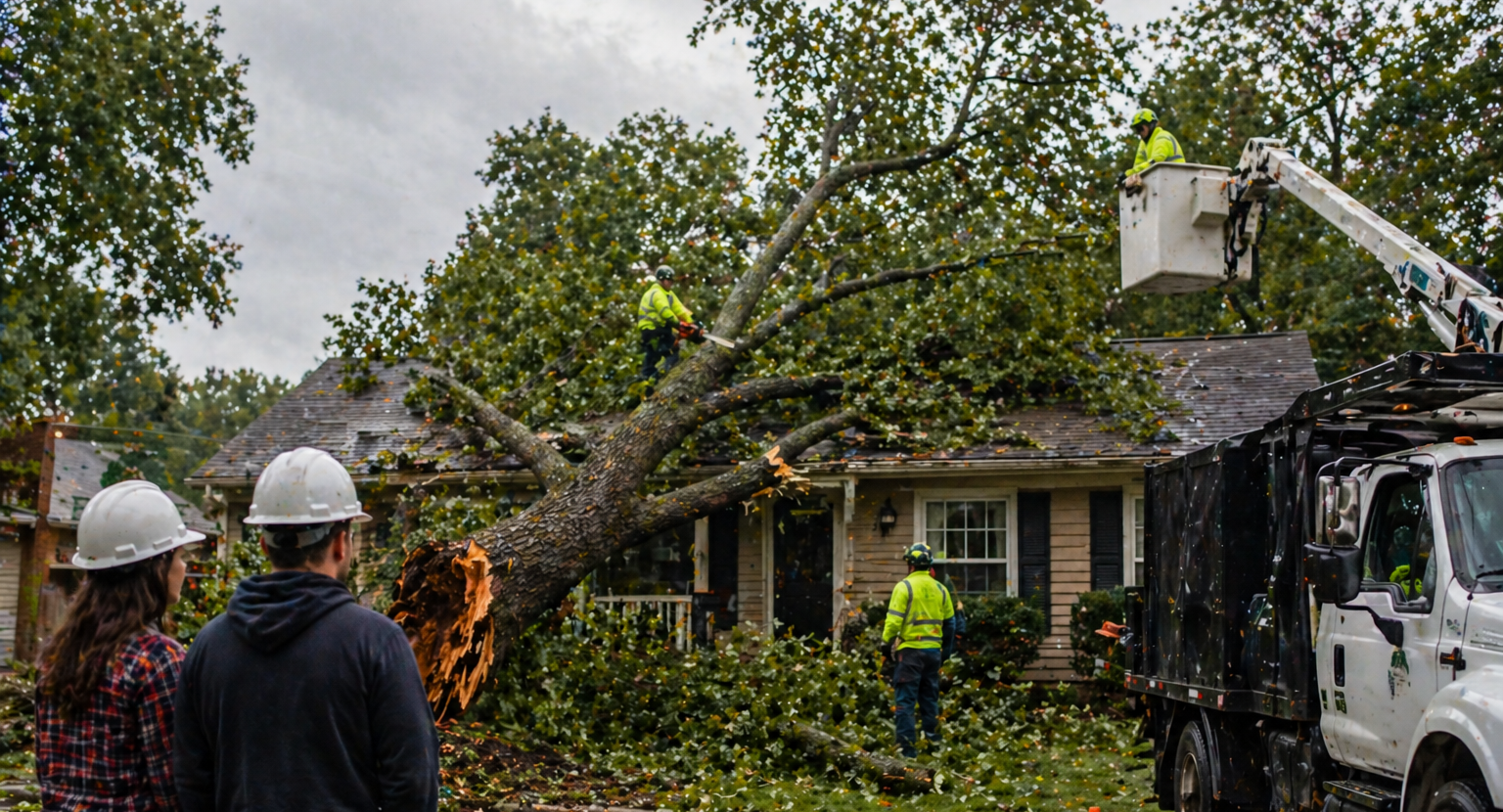 Emergency tree services for new homeowners